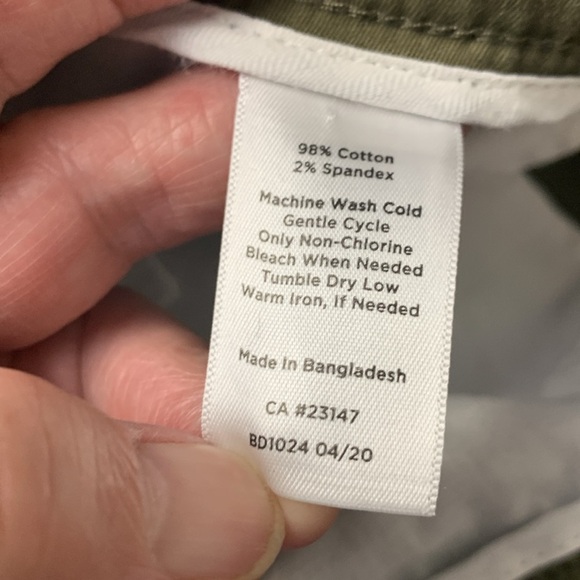 Talbots Straight Leg Olive Green Chinos - Picture 5 of 14